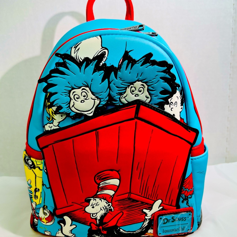 Loungefly Dr Seuss Double Strap Mini Backpack Bag